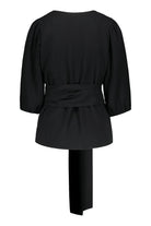 Wrap Blouse, Black - Kaiko Clothing Company Oy