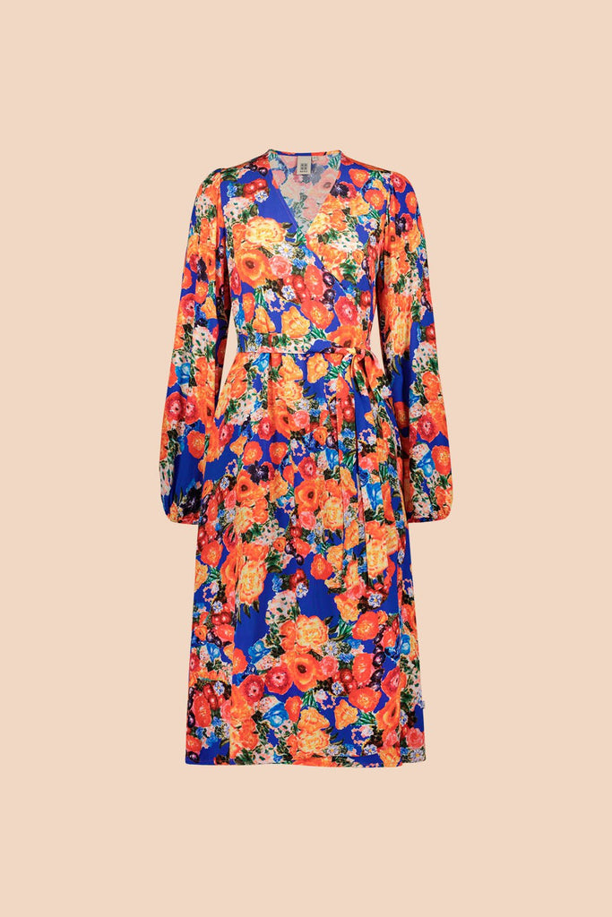 Wrap Dress, Marigold - Kaiko Clothing Company Oy