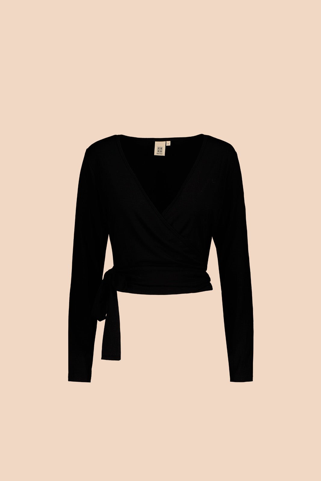 Wrap Top, Black - Kaiko Clothing Company Oy