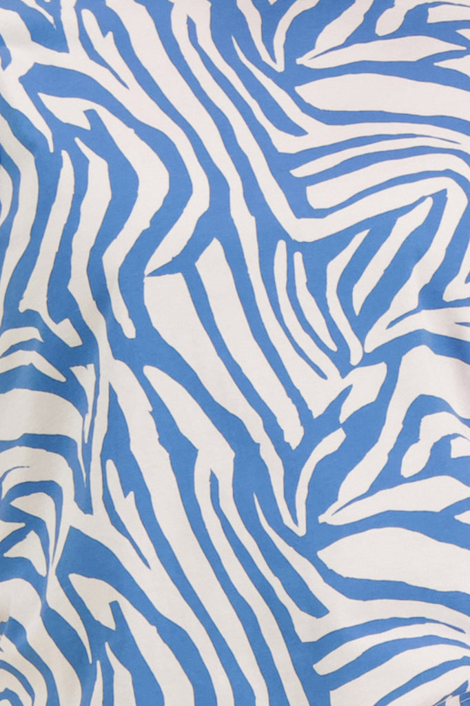Zebra Blue -kangas - Kaiko Clothing Company Oy