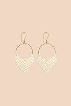 Zoe Earrings, White - Kaiko Clothing Company Oy